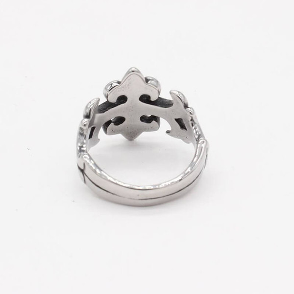 Fleur-De-Lis Stainless Steel Ring - Rock & Spark