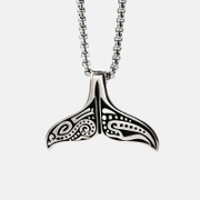 Whale Tail Stainless Steel Pendant