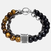 Beads Stainless Steel Men's Bracelet