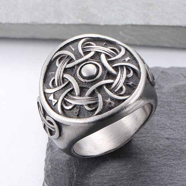 Bague pour homme en acier inoxydable Hail Odin Rock Spark