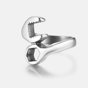 Locomotive Wrench Stainless Steel Men's Ring